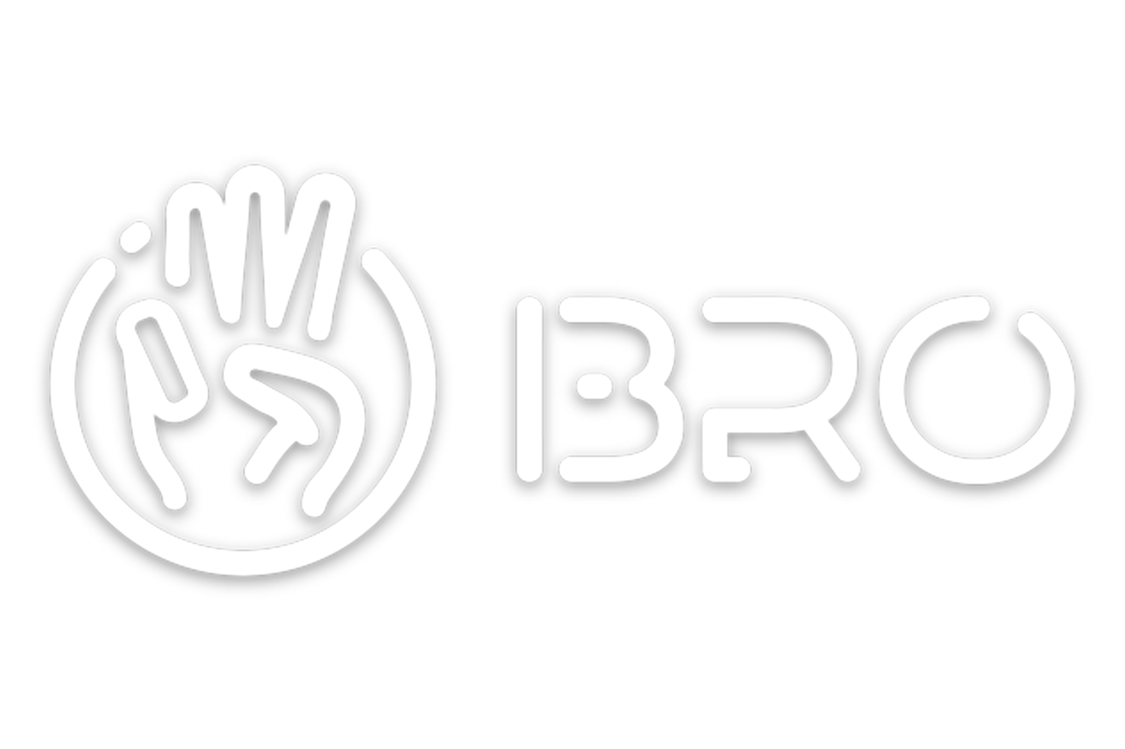 3BRO™ Transparent White Sticker (SMALL)